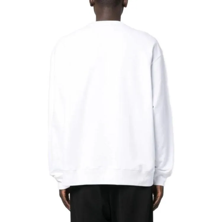 

MOSCHINO Свитшот мужской белый Crew Neck Moderate Regular