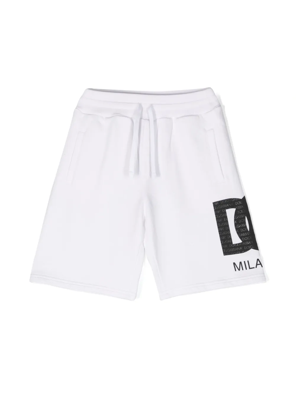 

Шорты с логотипом Dolce & Gabbana Kids, белый