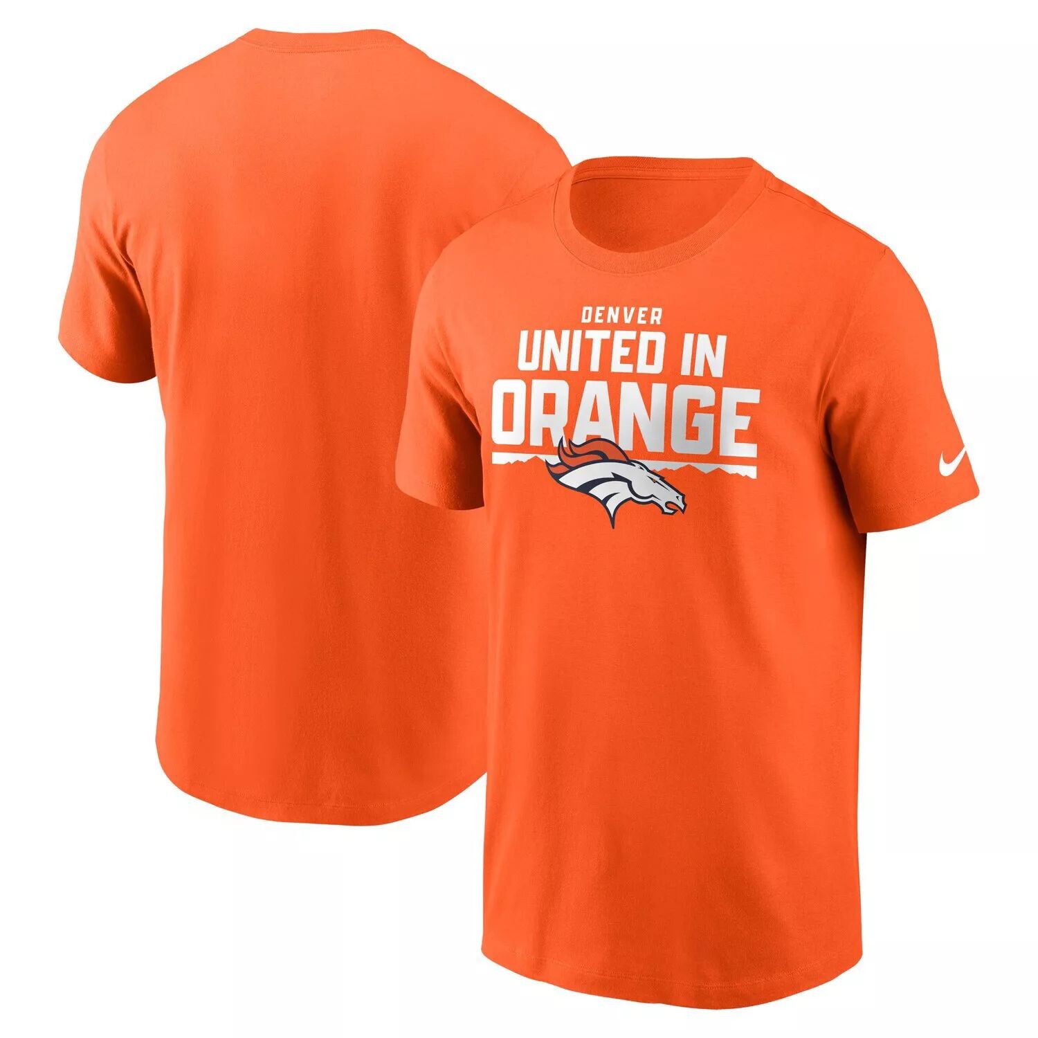 

Мужская оранжевая футболка Denver Broncos Local Essential Nike, Оранжевый, Мужская оранжевая футболка Denver Broncos Local Essential Nike