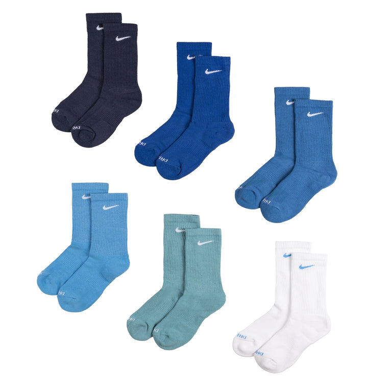

Носки everyday plus cushioned crew socks 6 pack Nike, синий