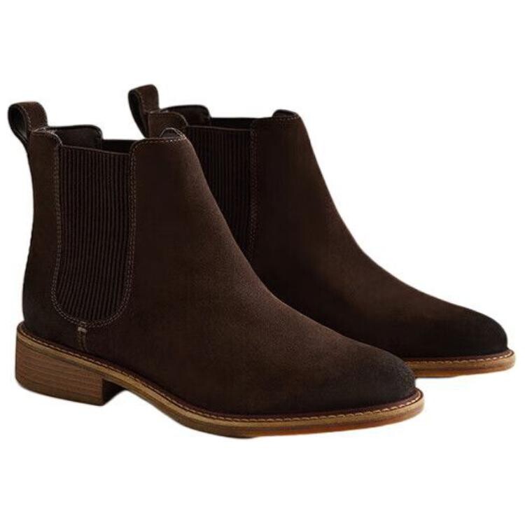 Ботинки женские Clarks классические на каблуке, темно-коричневый — фото 3