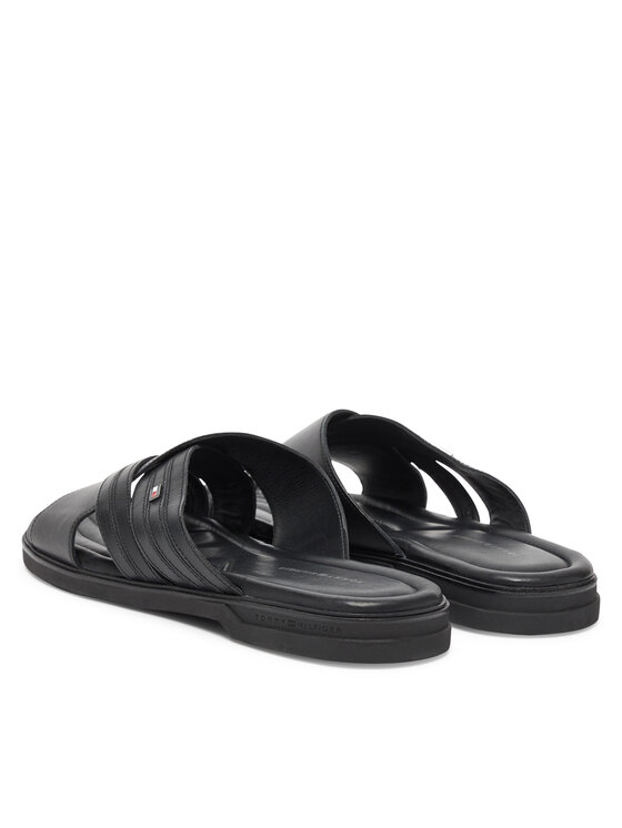 Пантолеты Premium Hilfiger Cc Lth Sandal FM0FM05504 Tommy Hilfiger, чёрный — фото 3