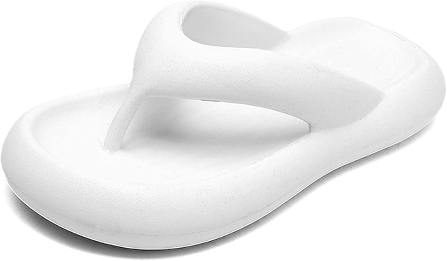 

Летние мужские сандалии, шлепанцы, пляжная обувь, повседневные, однотонные, мягкие, дышащие, удобные, с противоскользящей подошвой, на плоском каблуке Generic, белый