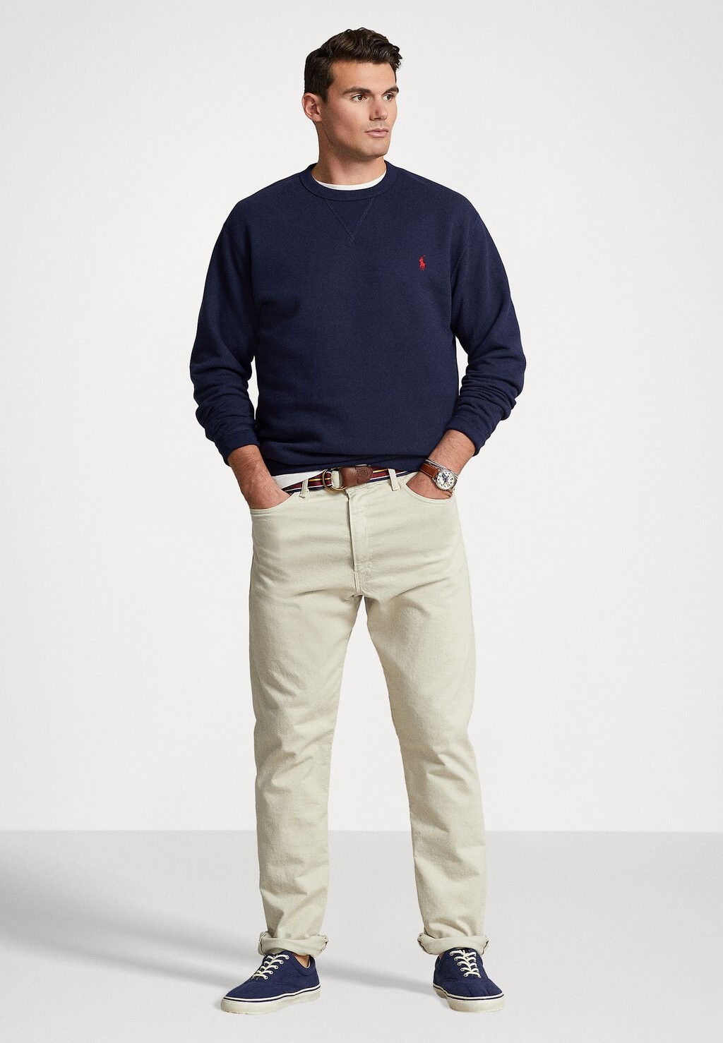 Толстовка Polo Ralph Lauren Big & Tall, круизный темно-синий — фото 2