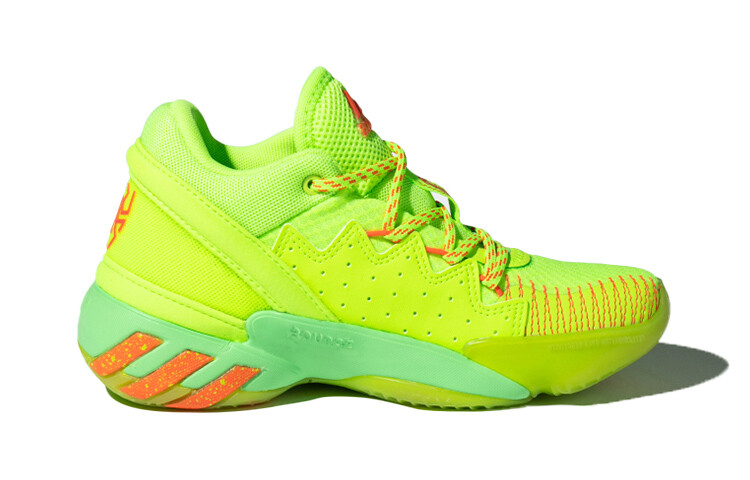 Баскетбольные кроссовки DON Issue #2 для детей PS Low-top Green/Orange Adidas — фото 2