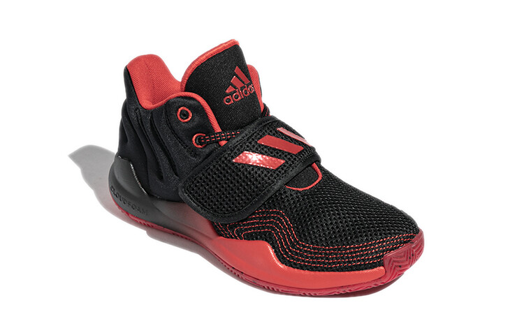 Баскетбольные кроссовки Deep Threat Kids PS Mid-top черные/красные Adidas — фото 3
