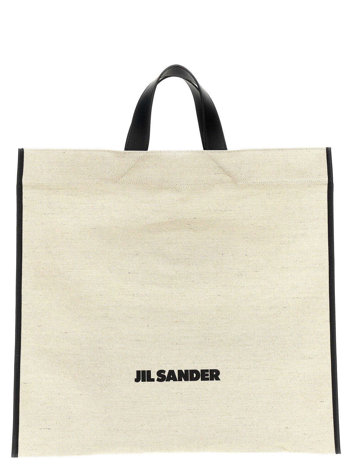 

Шоппер 'Border Book Tote Square' JIL SANDER, белый/черный