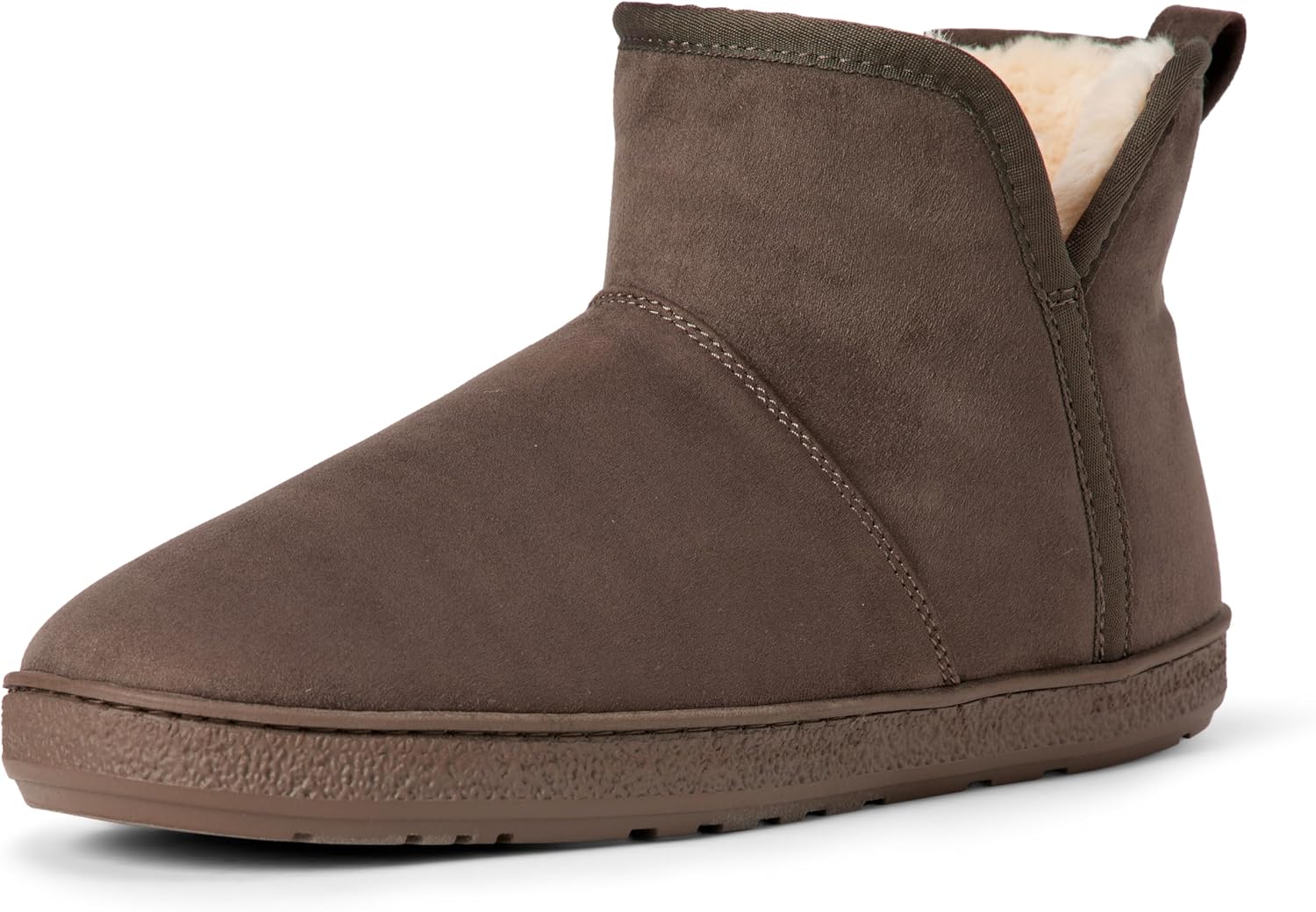 

Мужские тапочки-ботинки с мехом шерпа Amazon Essentials, серый