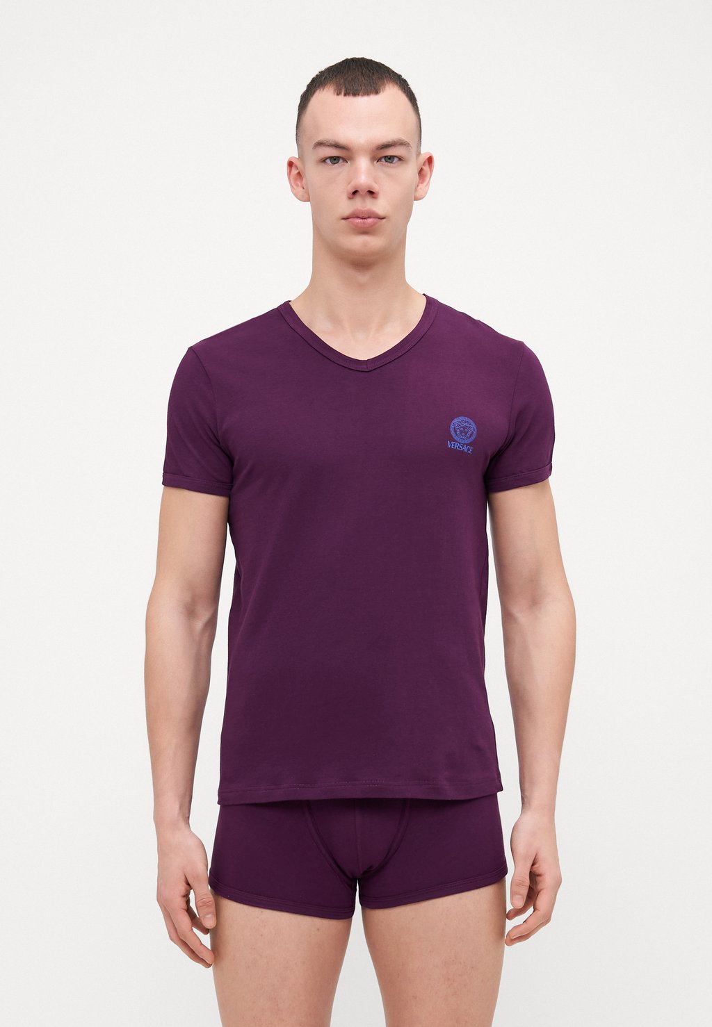 

Нижняя футболка SHORT SLEEVES V NECK TOPEKA NEW LOGO Versace, бургундия