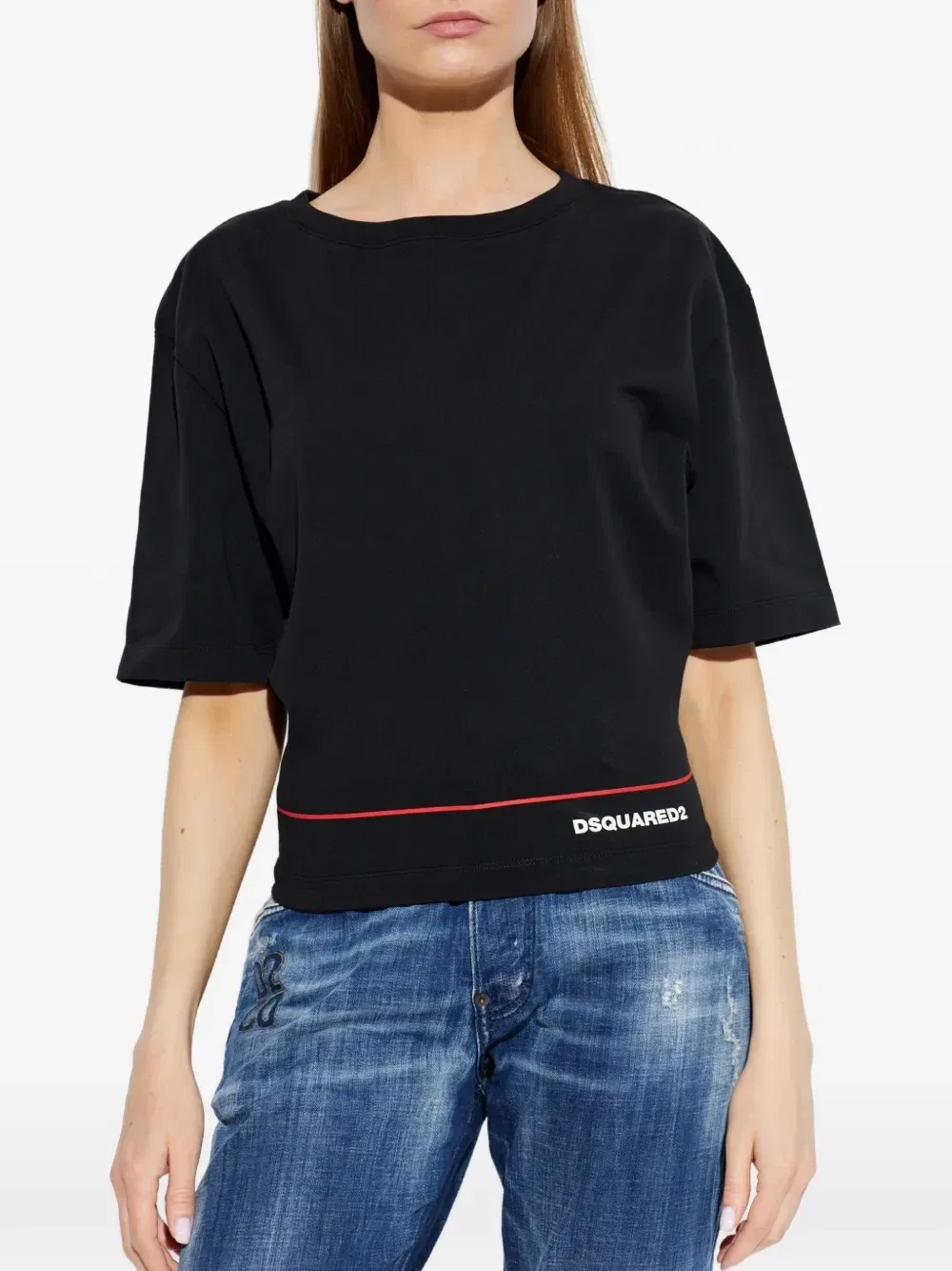 Футболка с логотипом с короткими рукавами DSQUARED2, черный — фото 3