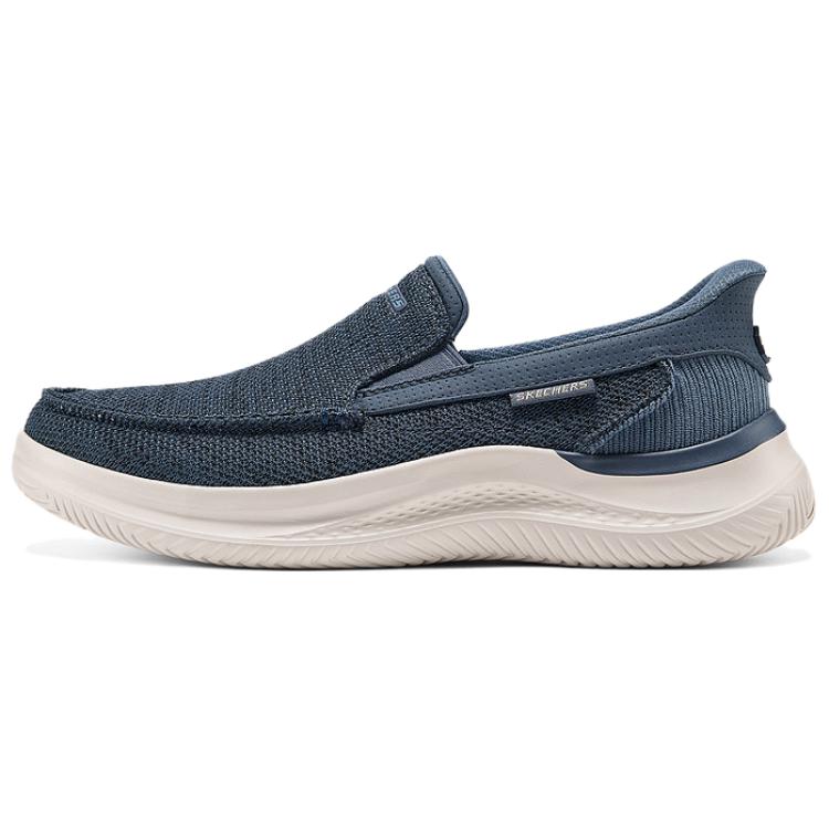 

Skechers Повседневные тканевые низкие кеды мужские синие