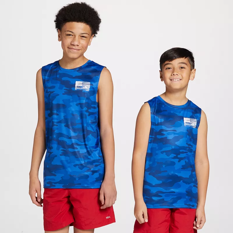 

Майка DSG для мальчиков с движением, цвет Team Royal Blu S Camo Flg