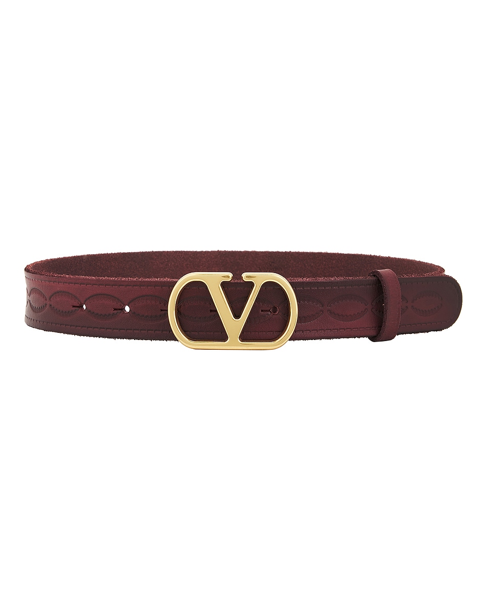 

Ремень V Logo Signature 30 Valentino Garavani, Dark Aubergine