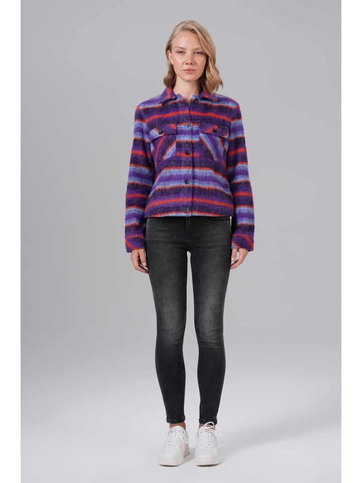 

Кожаная куртка M.O.D Jacke, цвет Purple Check