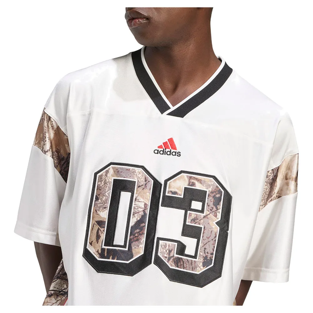 Футболка с коротким рукавом adidas Originals Camo Football Jersey, белый — фото 4