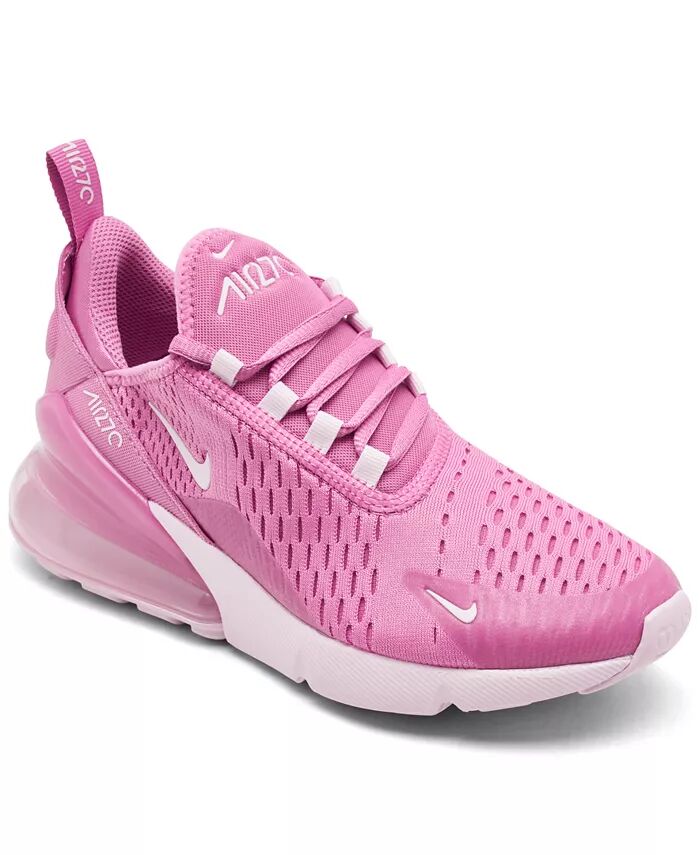 

Повседневные кроссовки Big Girls Air Max 270 от Finish Line Nike, розовый