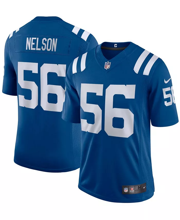 

Мужская альтернативная ограниченная джерси Vapor Квентона Нельсона Indianapolis Colts Nike, коричневый/бежевый