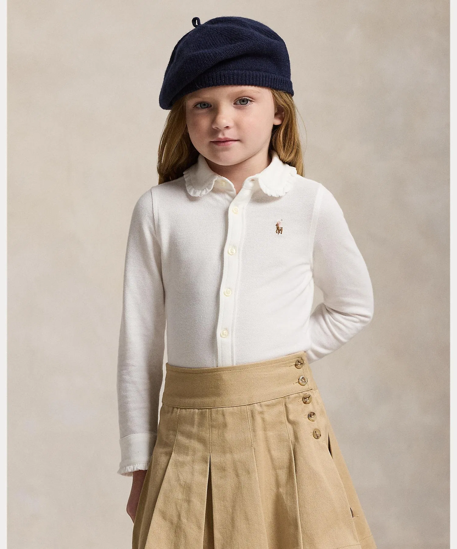 Детская рубашка Polo Ralph Lauren Childrenswear из оксфорда