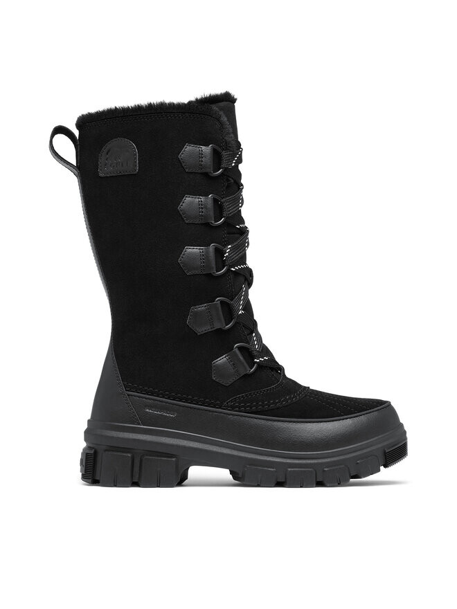 Зимние ботинки Sorel высокие со шнуровкой, черный