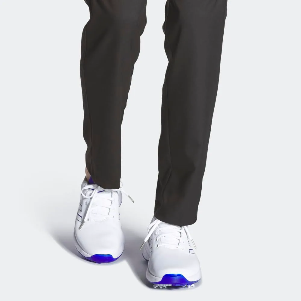 Мужские гольф-кроссовки Adidas ZG23, белый/синий/металлик — фото 3