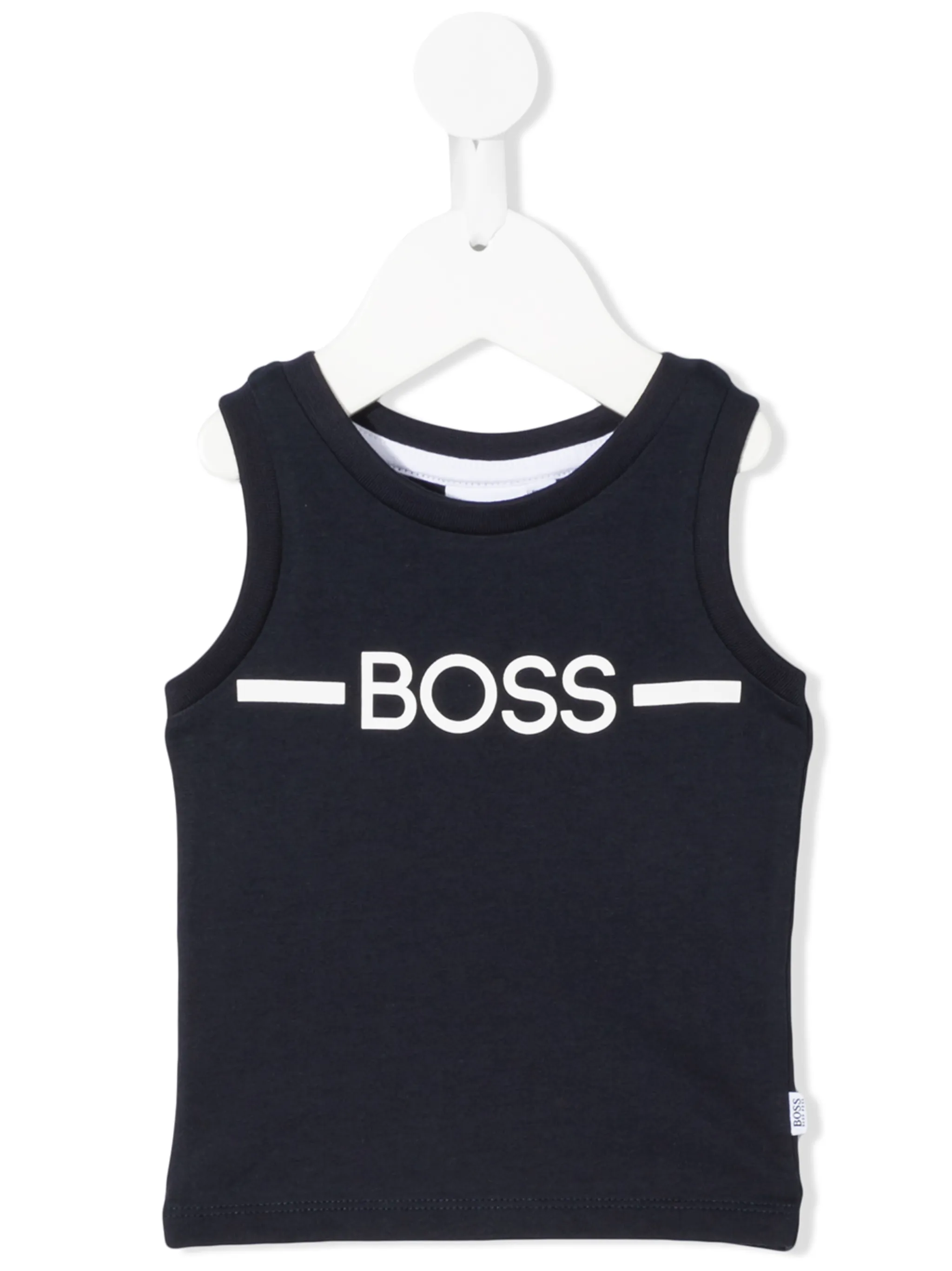 

Топ без рукавов с логотипом Boss Kidswear, синий