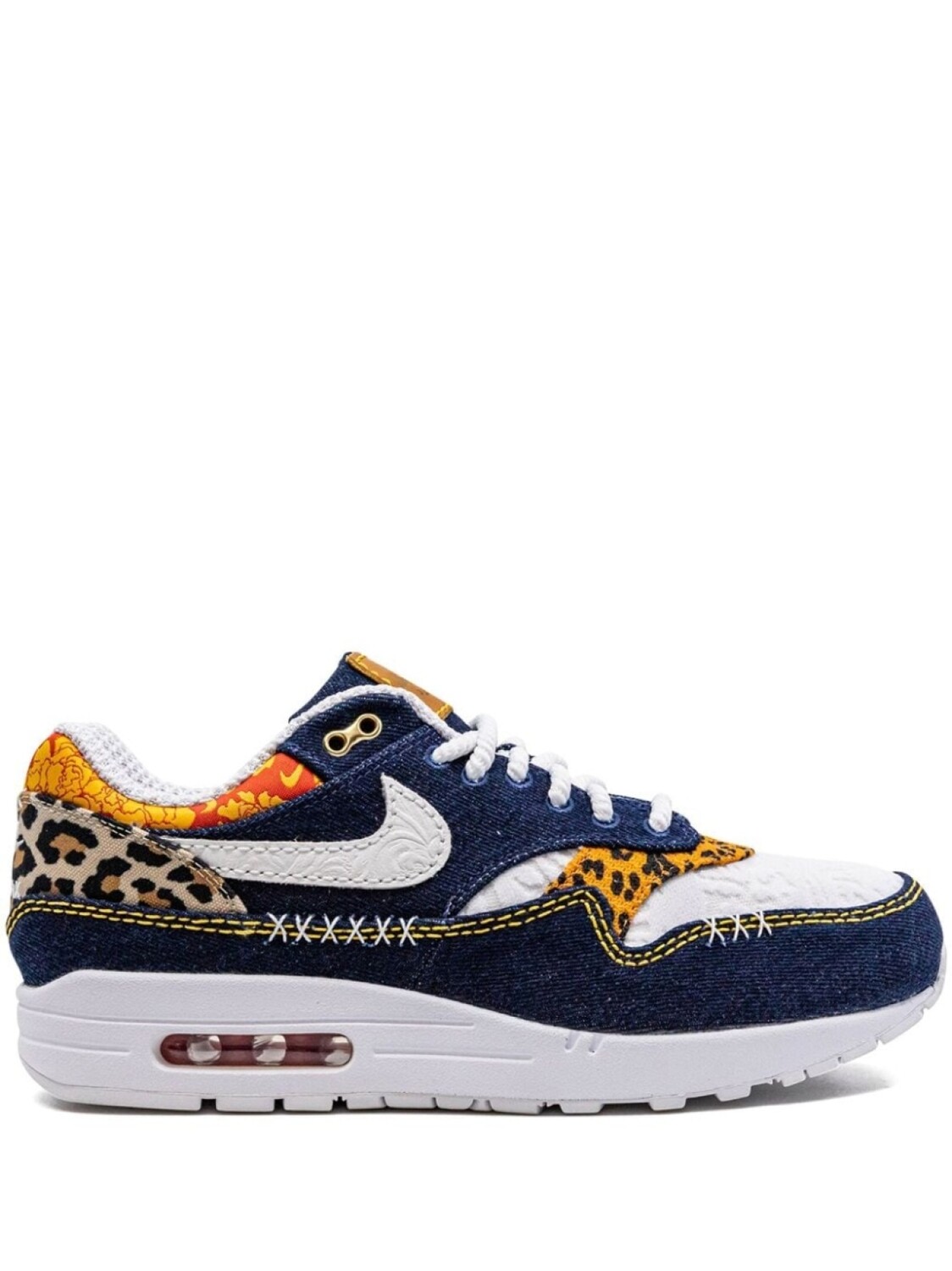 

Nike кроссовки Air Max 1 PRM Denim Leopard, синий