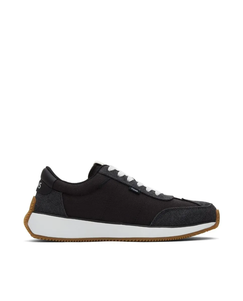 Женские парусиновые кеды на шнуровке Toms, черный