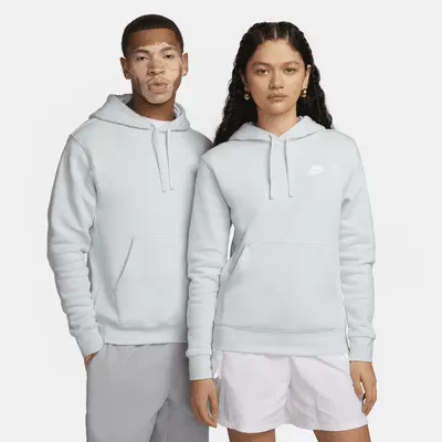 

Худи Nike Sportswear Club Fleece Pullover Hoodie, цвет Pure Platinum/Pure Platinum/White