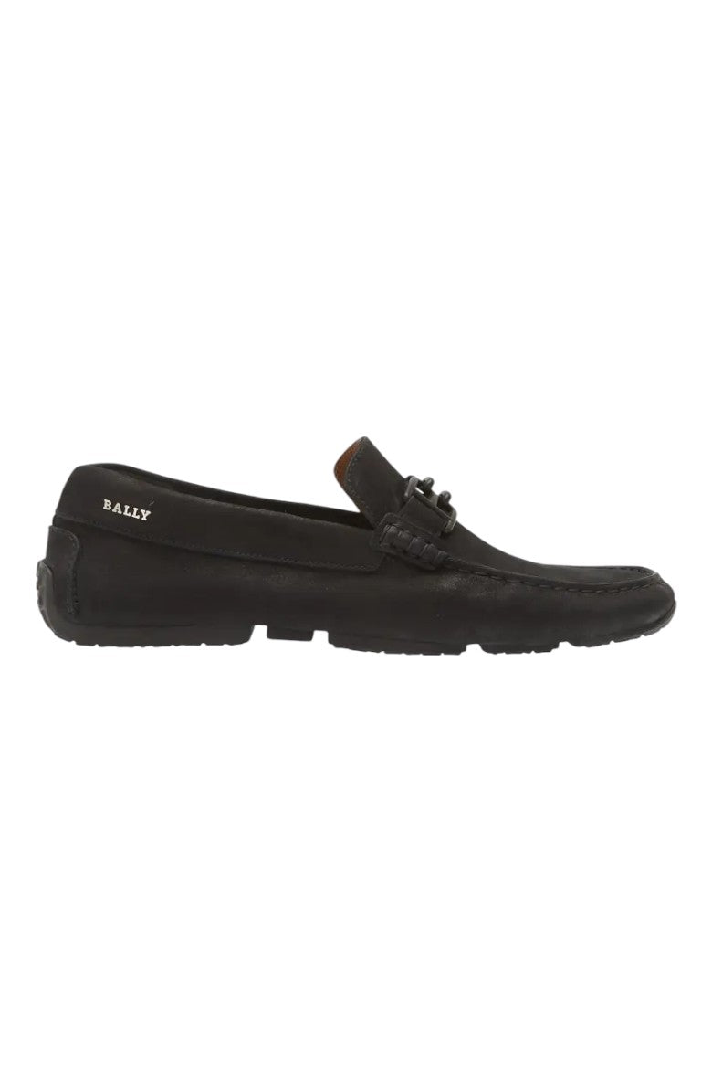 

Bally Parsal 6303265 Мужские черные замшевые кожаные мокасины для водителя