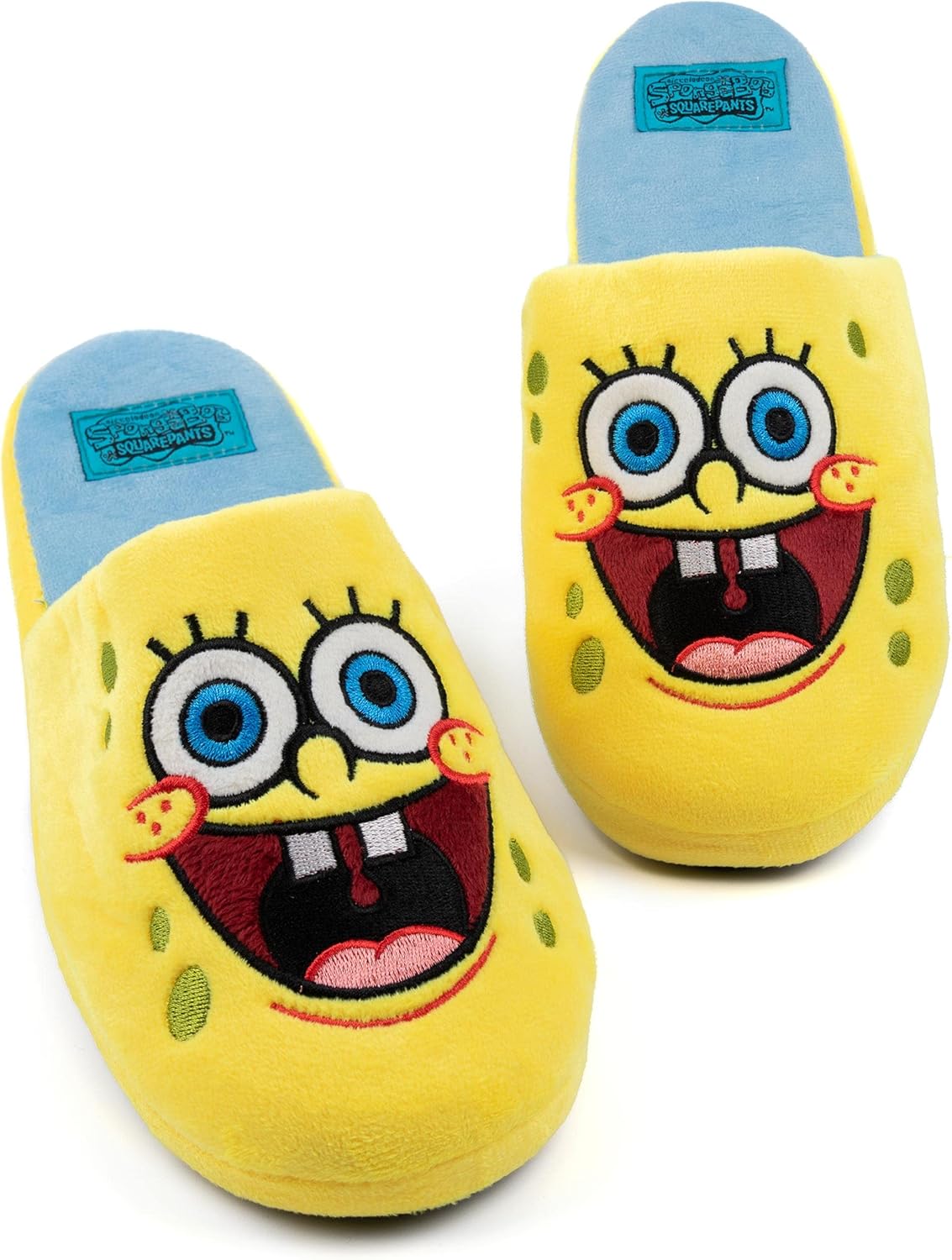 

Мужские тапочки SPONGEBOB SQUAREPANTS Домашние слайдеры с персонажем, желтый