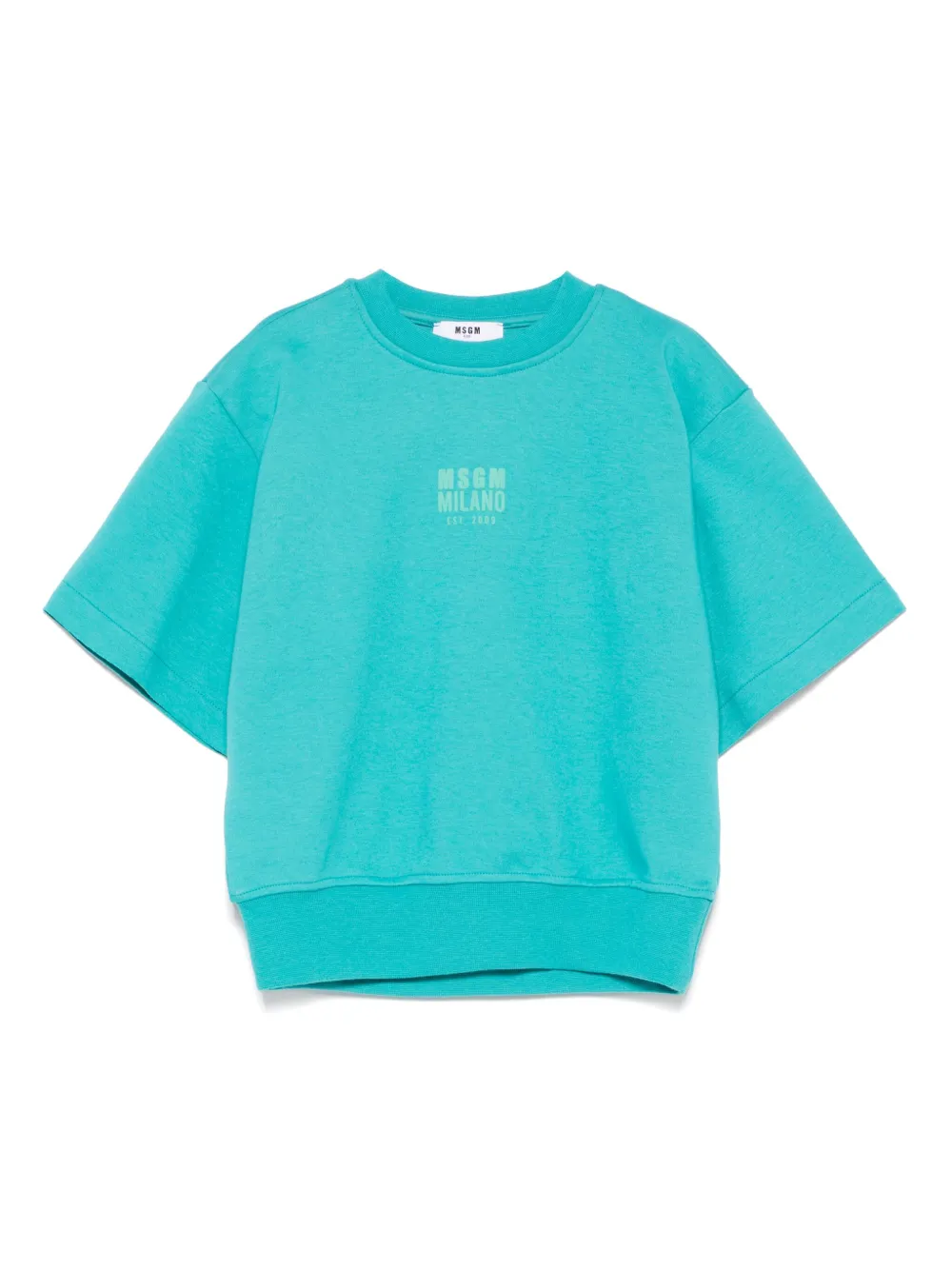 

Футболка с логотипом MSGM Kids, синий