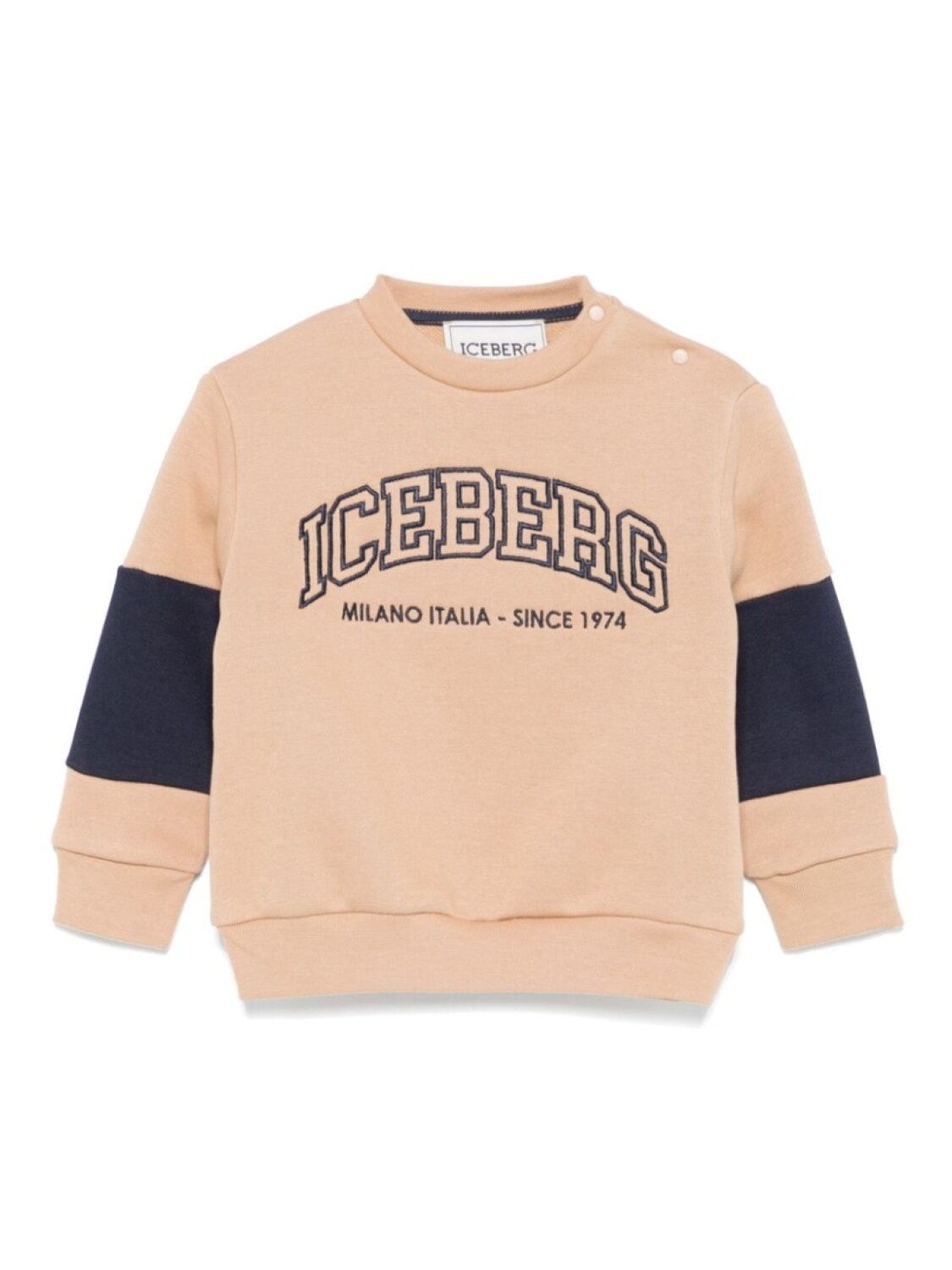

Iceberg Kids толстовка с вышитым логотипом, коричневый