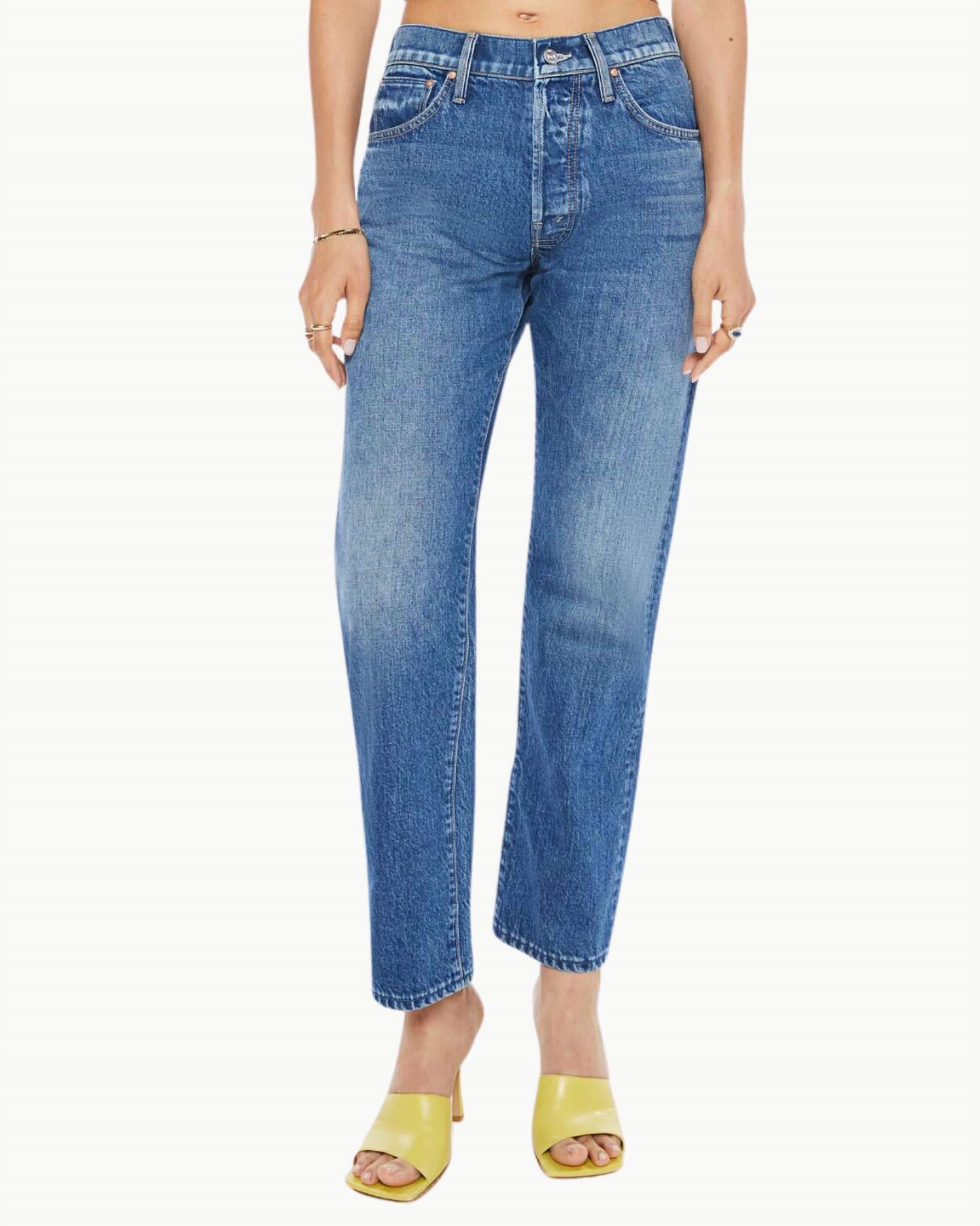 

Ховер-джинсы Hot Rod в стиле "Без рубашки, без обуви, без обслуживания" Mother, No Shirt No Shoes No Service