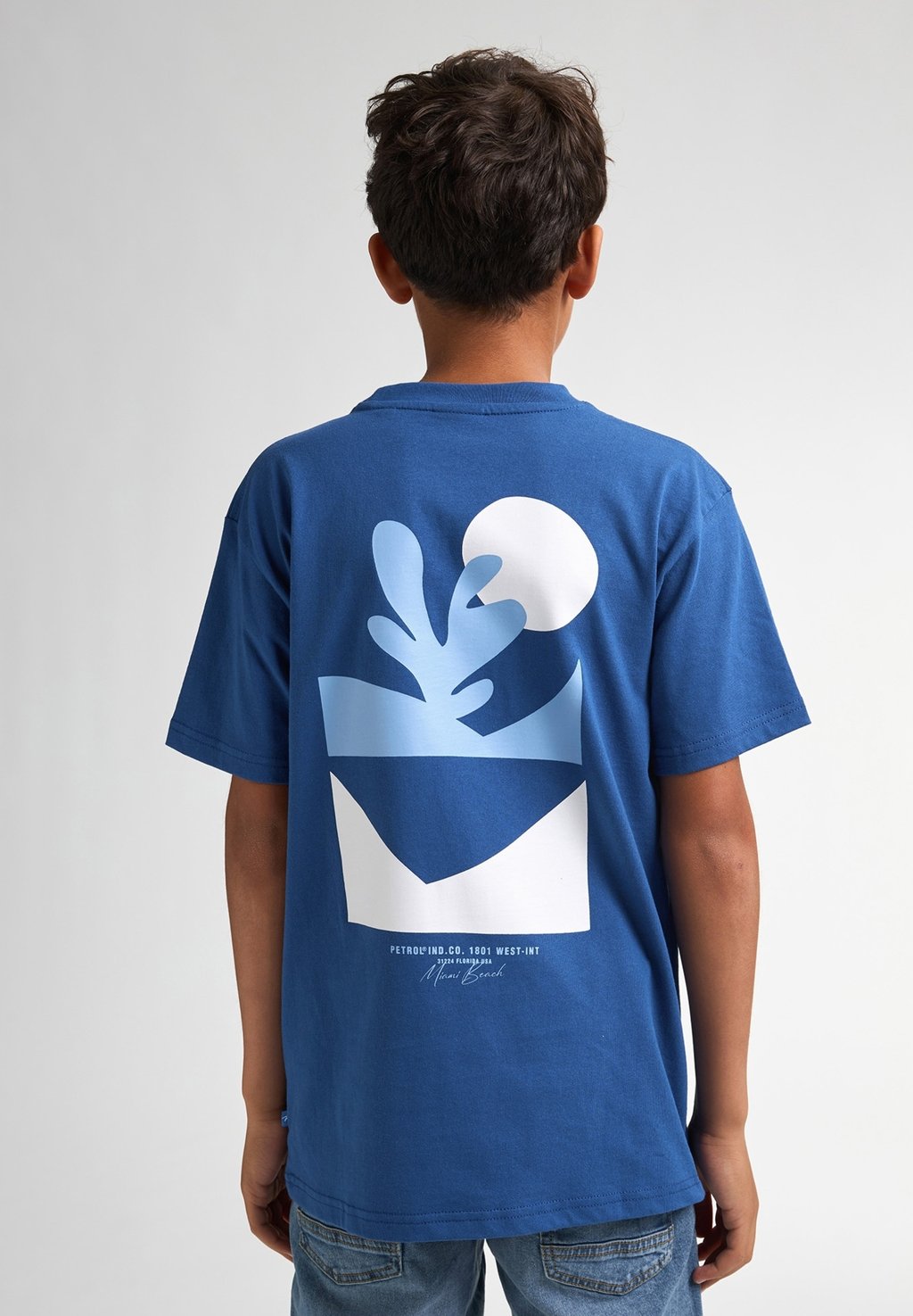 Футболка с принтом BACK PRINT NAUTICAL Petrol Industries, цвет Imperial Blue — фото 2
