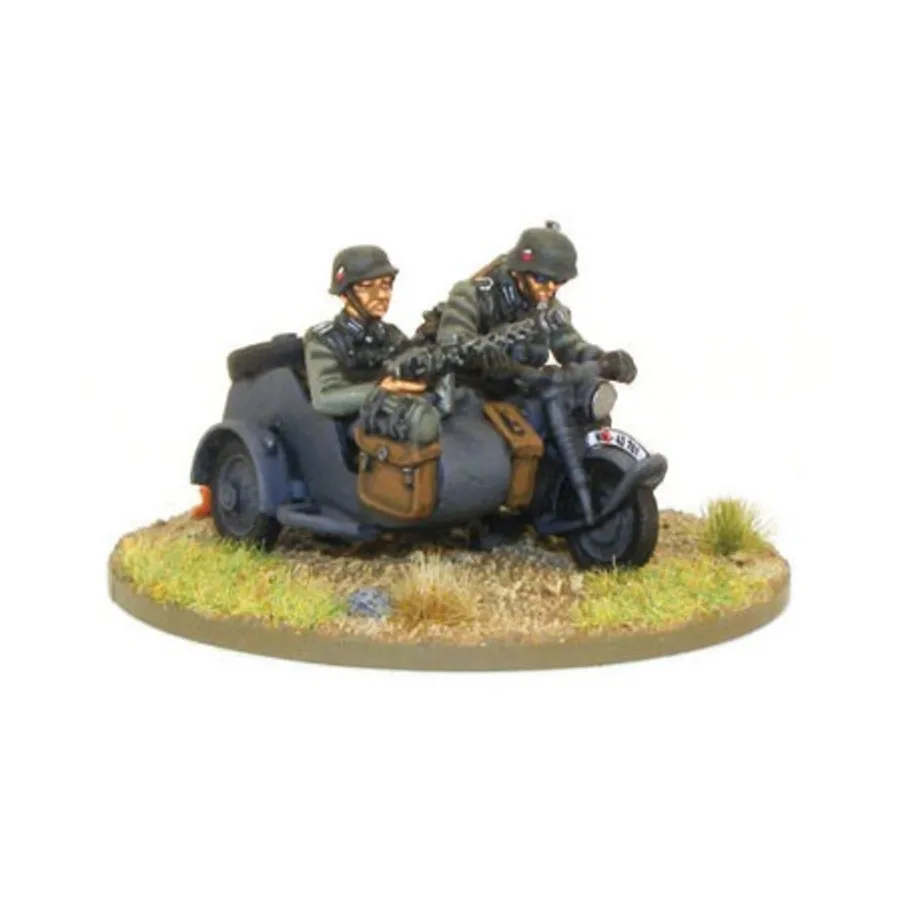 

Блицкриг немецкий Kradschutzen с коляской, Bolt Action - German - Blitzkrieg (28mm)