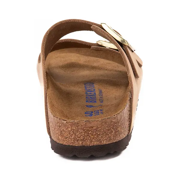 Сандалии Womens Birkenstock Arizona Soft Footbed Slide Sandal, цвет Sandcastle — фото 4