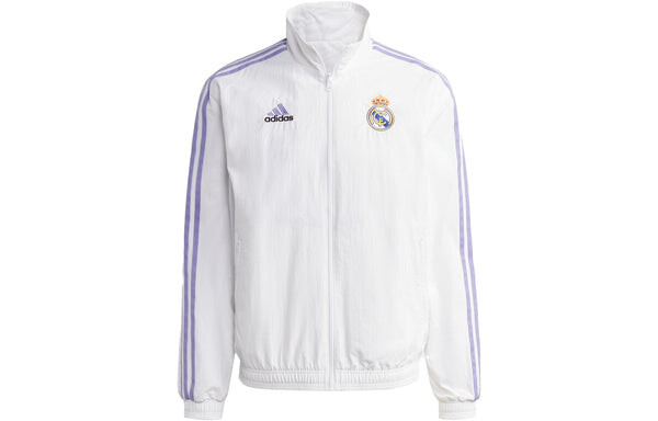 Куртка real madrid гимн двусторонняя куртка Adidas, белый — фото 2