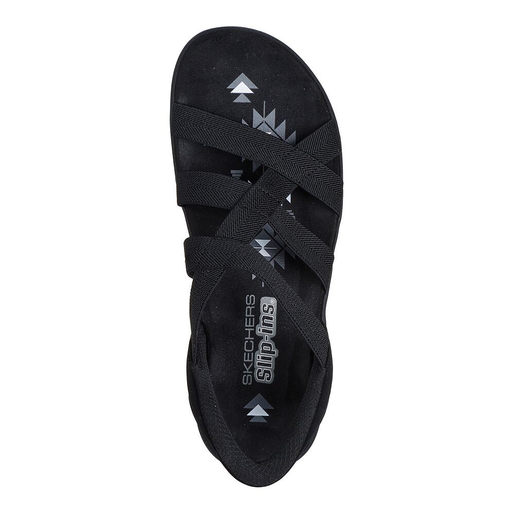 Skechers Hands Free Slip-ins Женские сандалии в стиле регги Slim Stretch Flex, темно-синий — фото 3
