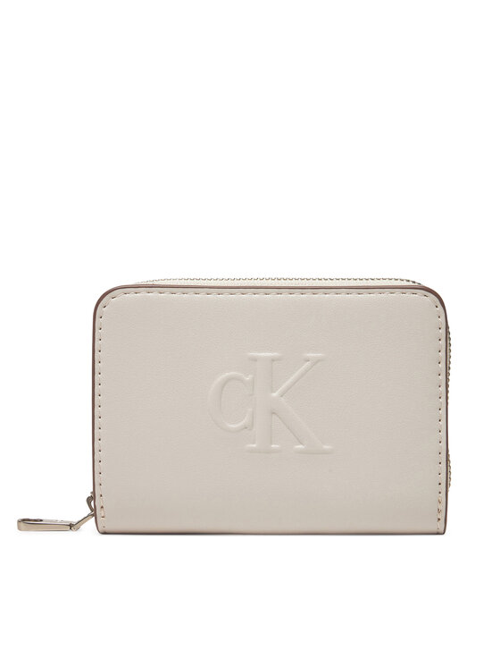 

Женский кошелек Sculpted Med Zip Around Wallet LV04K1004G Calvin Klein Jeans, экрю