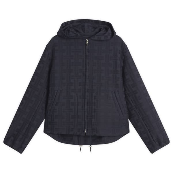 

Рубашка с капюшоном из плетеной ткани Kenzo, черный