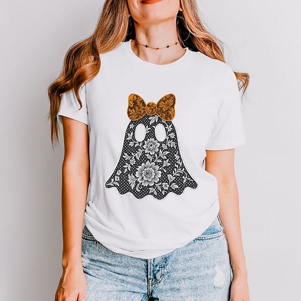 

Футболка с принтом Lace ghost Simply Sage Market, White, Белый, Футболка с принтом Lace ghost Simply Sage Market, White