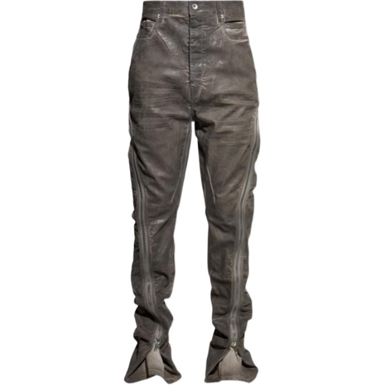 

Брюки Bolan Banana на молнии Rick Owens DRKSHDW, коричневый