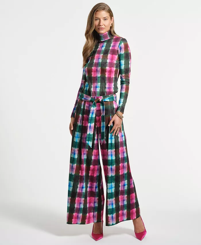 

Женские брюки-палаццо с поясом Isaac Mizrahi, белый