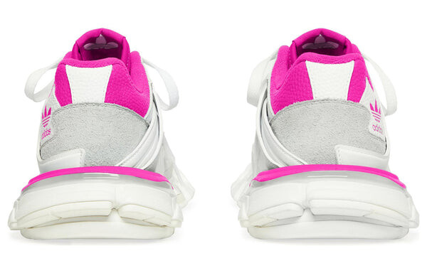 Кроссовки x adidas originals track forum 'white pink' Balenciaga, белый — фото 3