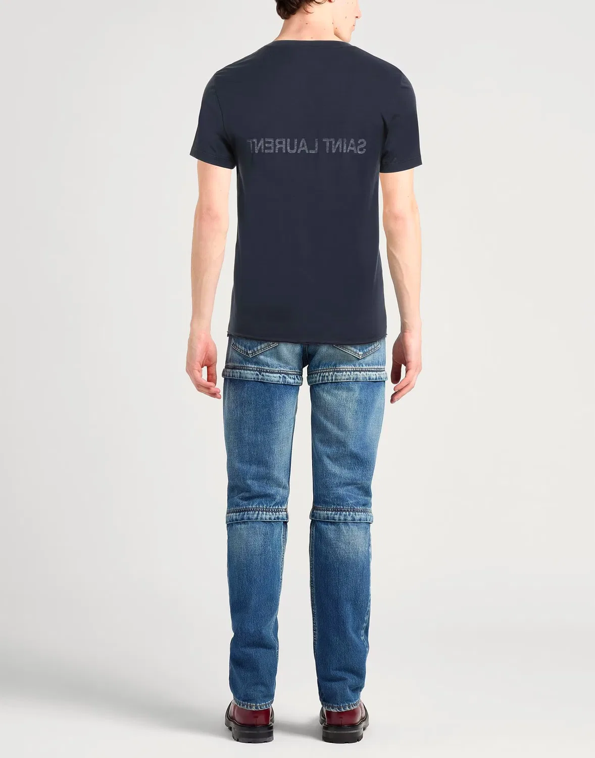 Футболка с принтом Midnight blue SAINT LAURENT — фото 3