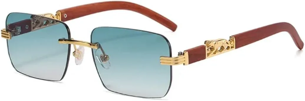 

Солнцезащитные очки с защитой от УФ-излучения UV400 | Без оправы, черные линзы | для женщин и мужчин, для занятий спортом на открытом воздухе и вождения DSVIGF, 03