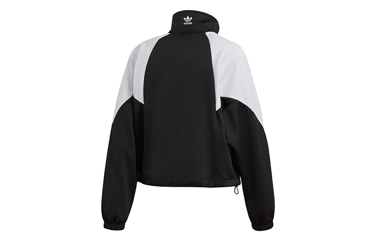 Adidas Originals Большая женская куртка черно-белая, Black White — фото 4