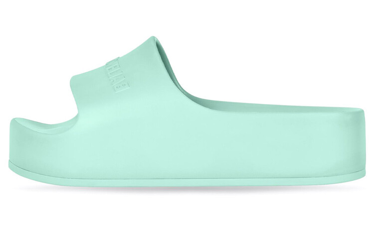 Шлепанцы женские Balenciaga массивные, бирюзовый