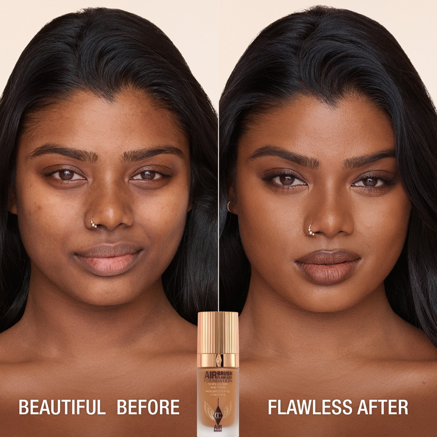 Тональный крем для лица airbrush flawless Charlotte Tilbury, 13 - cool, объем 30 мл — фото 2