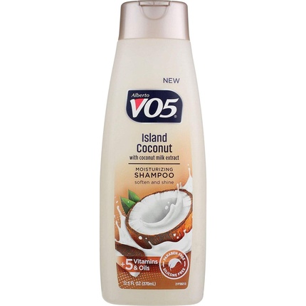 

Увлажняющий шампунь VO5 12,5 жидких унций Island Coconut оставляет волосы яркими и красивыми Alberto VO5